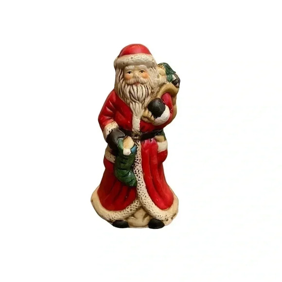 HomeTrends Vintage Christmas on Main Street  Santa Claus 4” Porcelain Bell - Picture 2 of 9